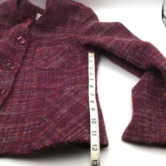 Pendleton Wool Tweed Blazer Jacket Size 10 - Picture 9 of 13